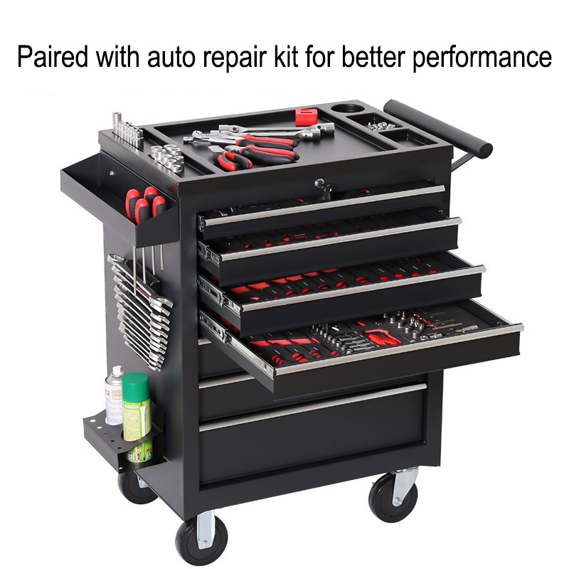 Workshop Tools Car - 5단 서랍형 공구함 트롤리 작업장 다기능
