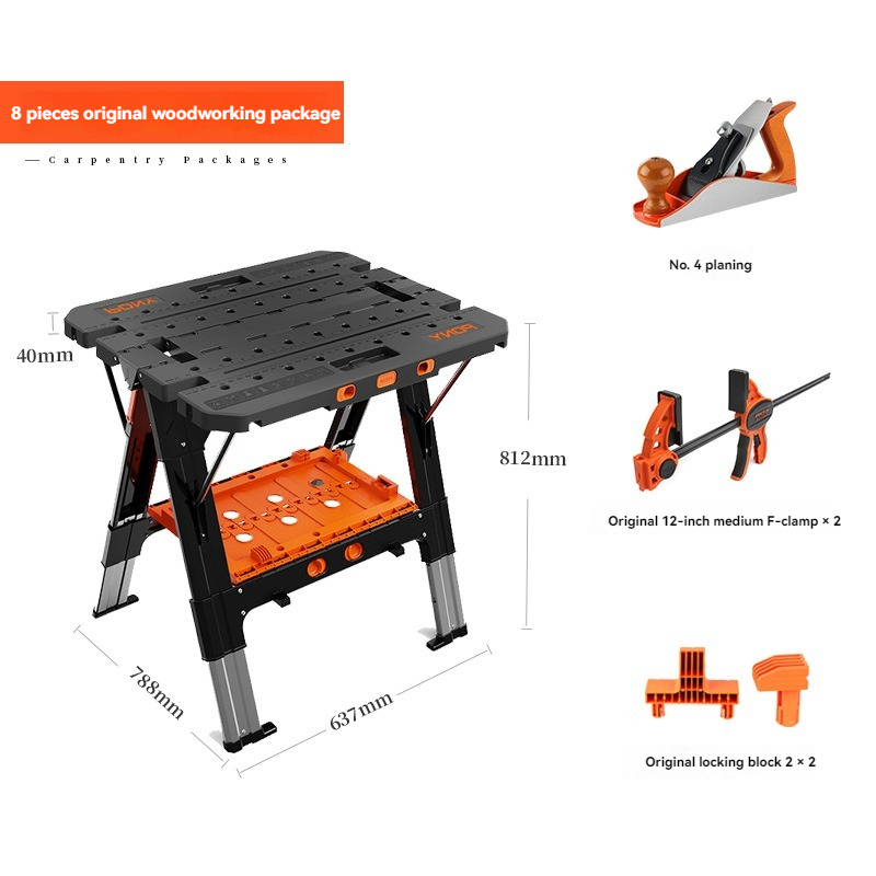 Workbench Portable Fold - 휴대용 접이식 작업대 12인치 클램프 포함