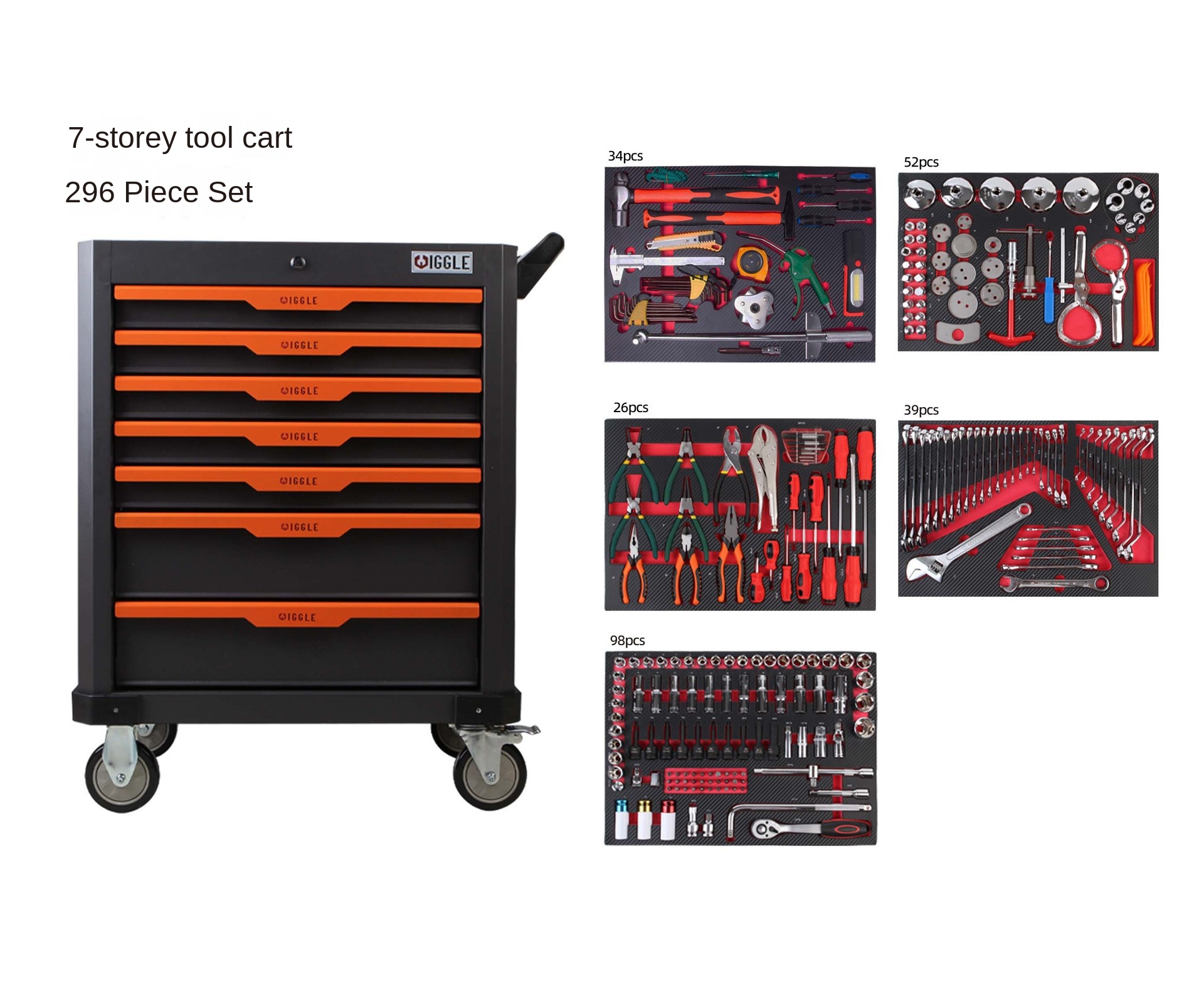 471개의 내구성 강한 금속 공구 트롤리 자동차 수리  - Tools For Garage Workshop 리뷰 및 가격