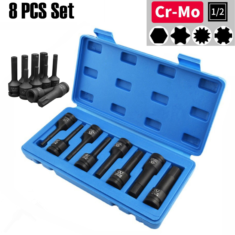 1/2 소켓 렌치 8개 세트 육각 드라이버 스타 너트  - Hand Tools Maintenance Workshop 리뷰 및 가격
