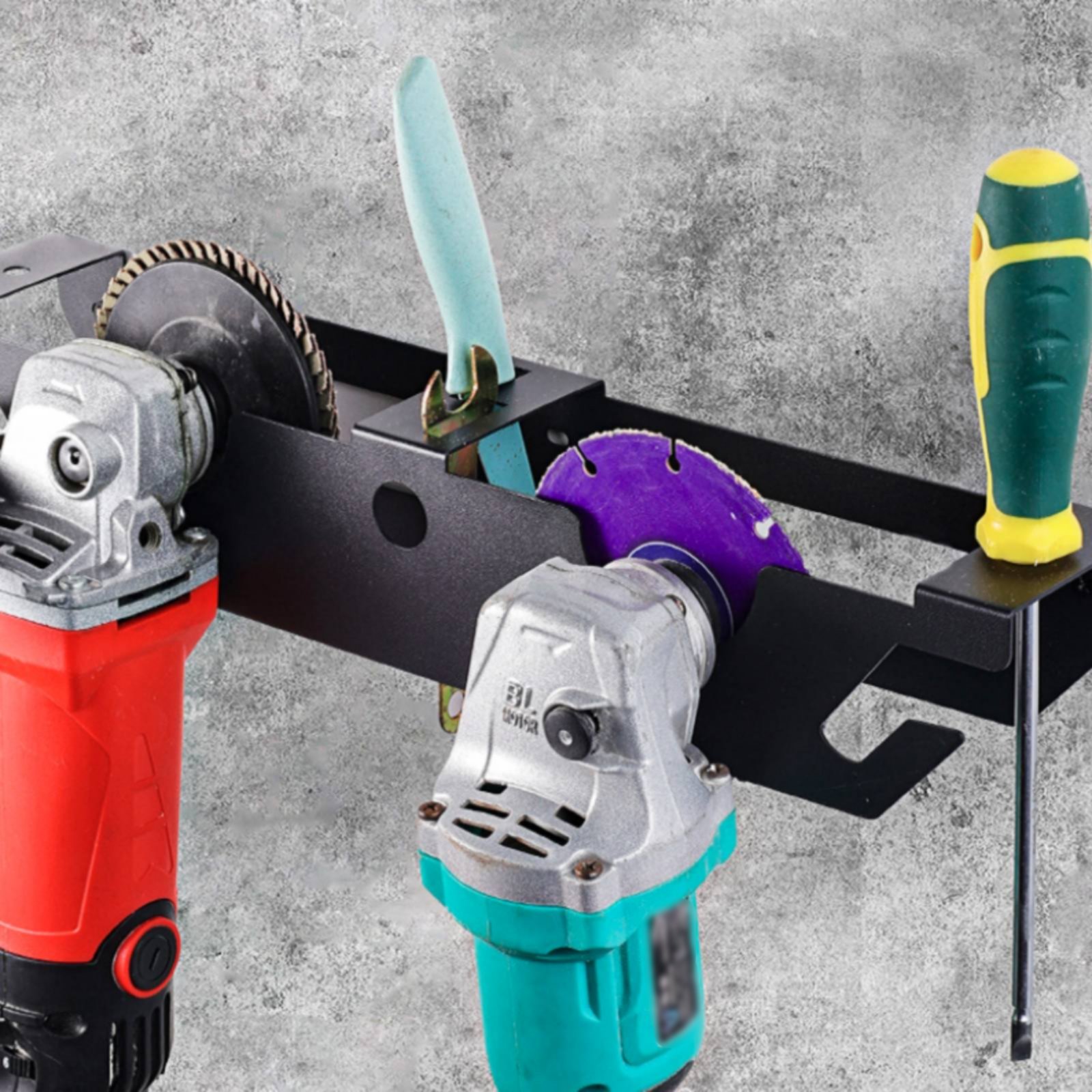4베이 앵글 그라인더 랙, 헤비 듀티 금속 앵글 그라인 - Workshop Tools Storage 리뷰 및 가격