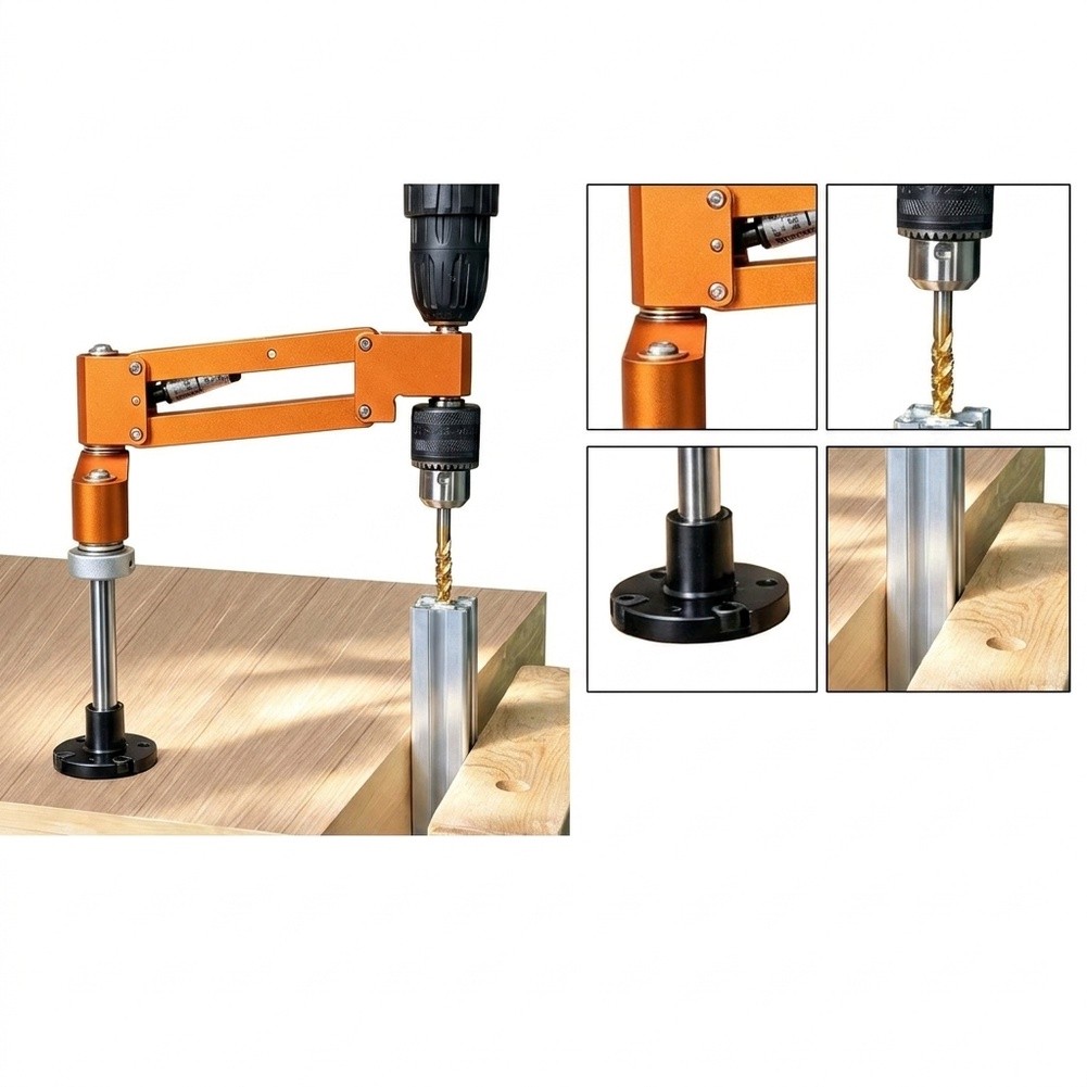 CNC 알루미늄 합금 캔틸레버 태핑 브래킷 핸드 드릴용 - Hand Tools And Workshop Equipment 리뷰 및 가격