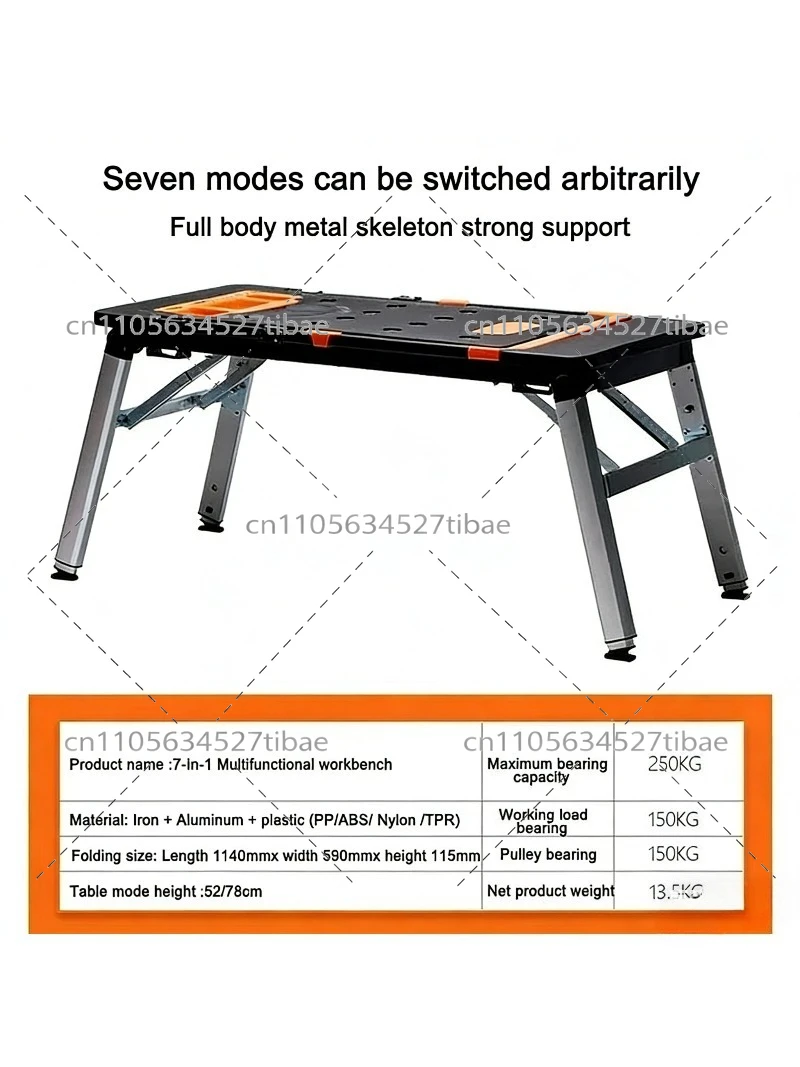 7-in-1 휴대용 접이식 작업대 다기능 DIY 목공  - Workbench Portable Fold 리뷰 및 가격