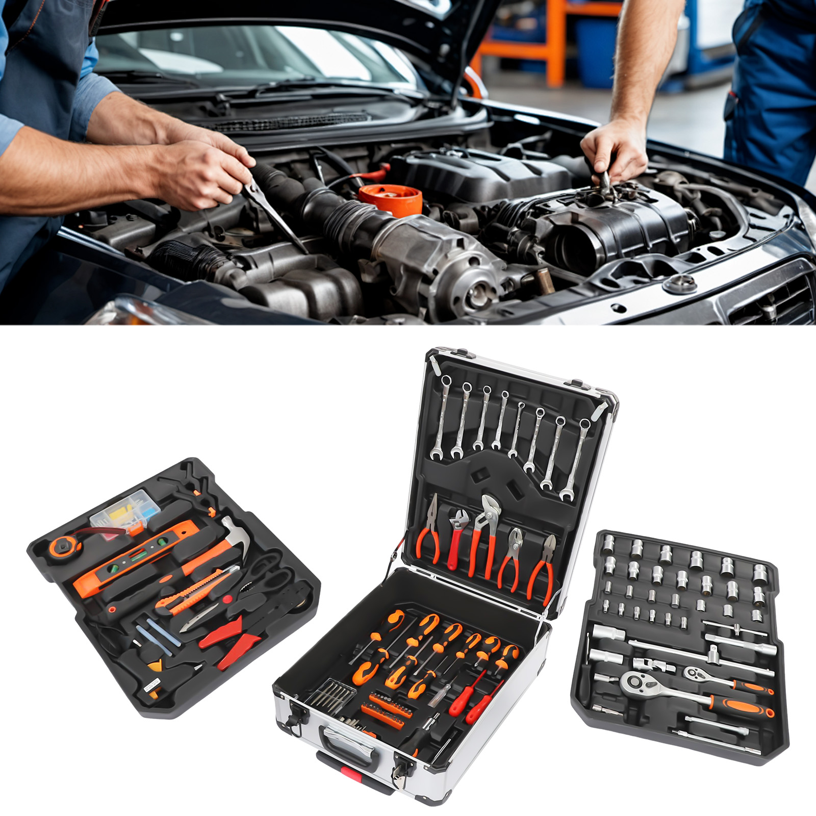 187PCS 탄소강 자동차 수리 공구 세트, 크롬 도금 - Hand Tools Maintenance Workshop 리뷰 및 가격