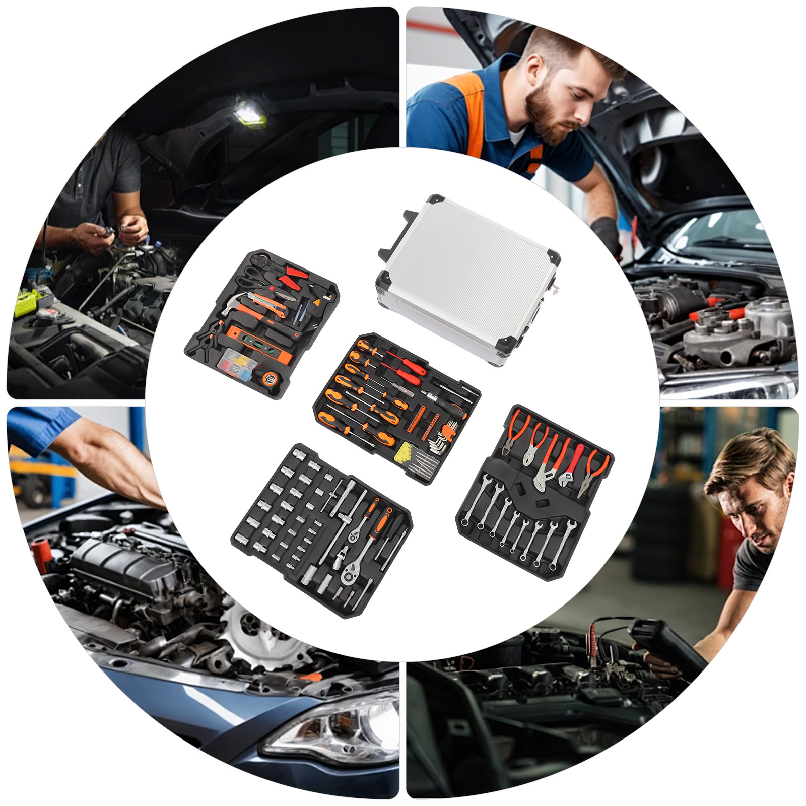 187PCS 탄소강 자동차 수리 공구 세트, 크롬 도금 - Hand Tools Maintenance Workshop 리뷰 및 가격