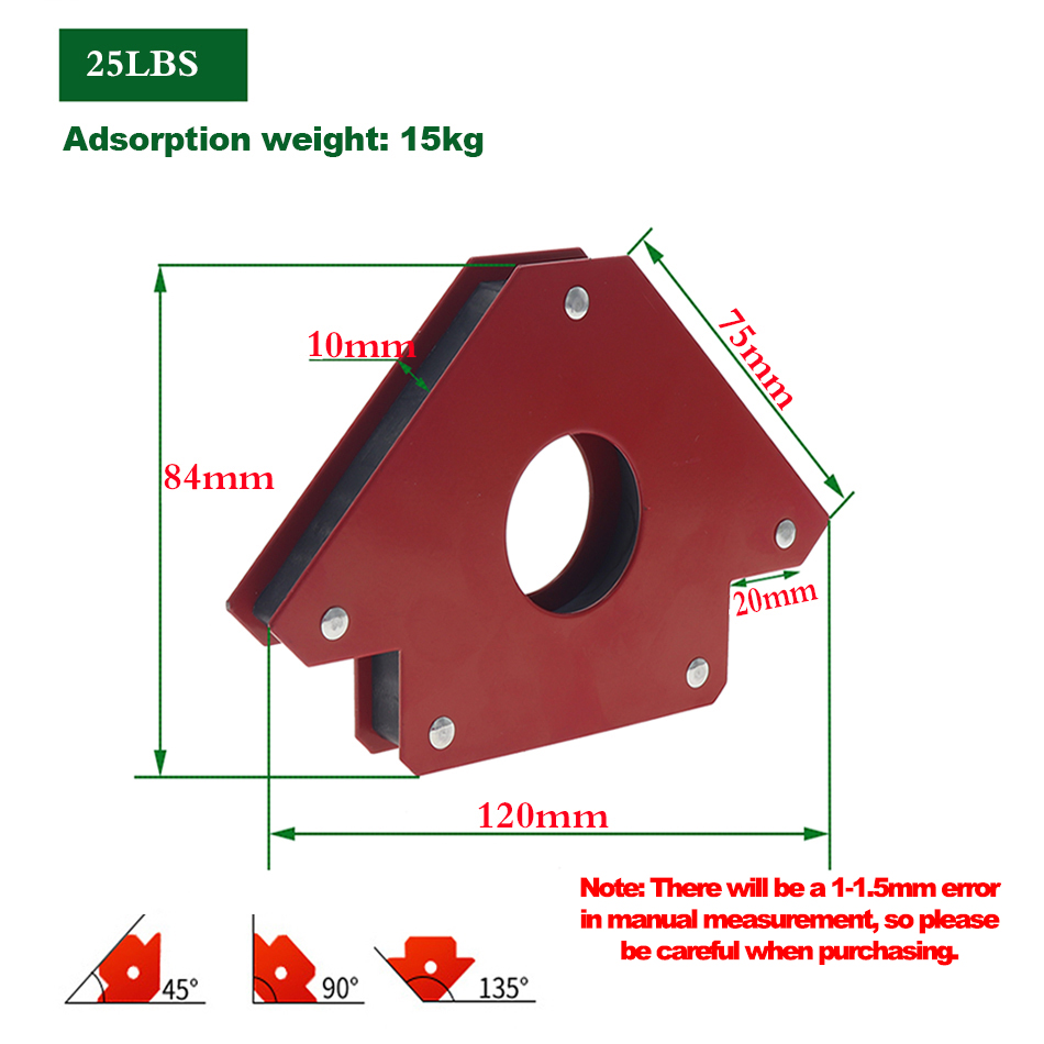 25KG 45KG 페라이트 자기 용접 위치 지정기 금속 - Workshop Tools Locations 리뷰 및 가격