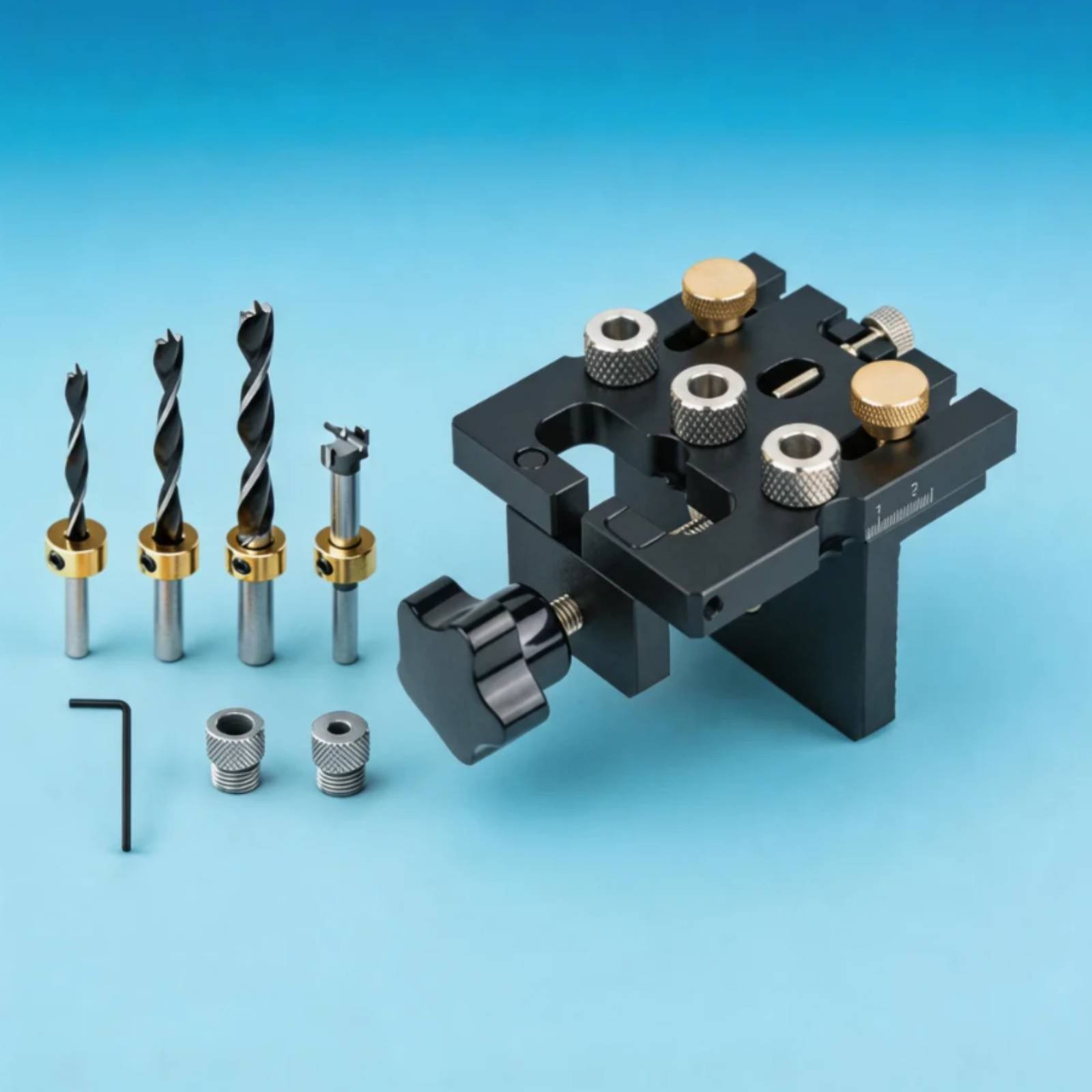 목재 홀 지그 3-in-1 다웰 지그 드릴 가이드 로케 - Workshop Tools Locations 리뷰 및 가격