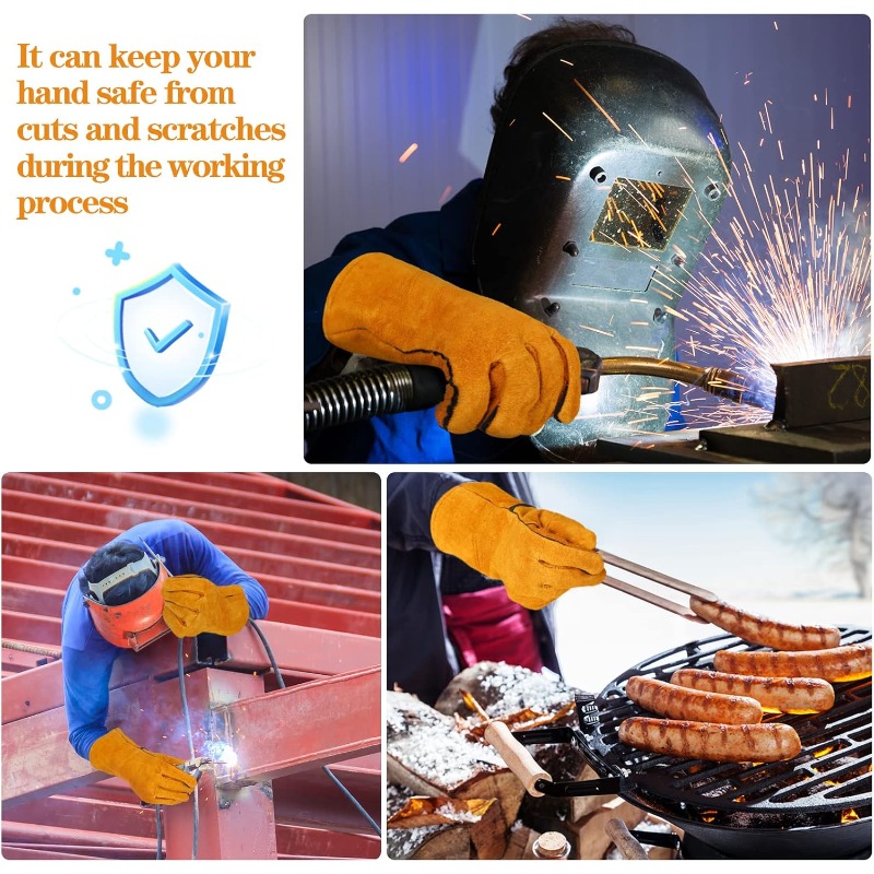 난연성 내열성 용접 작업 장갑 금속 용접 보호 장갑 납 - Tools For Welding Workshop 리뷰 및 가격