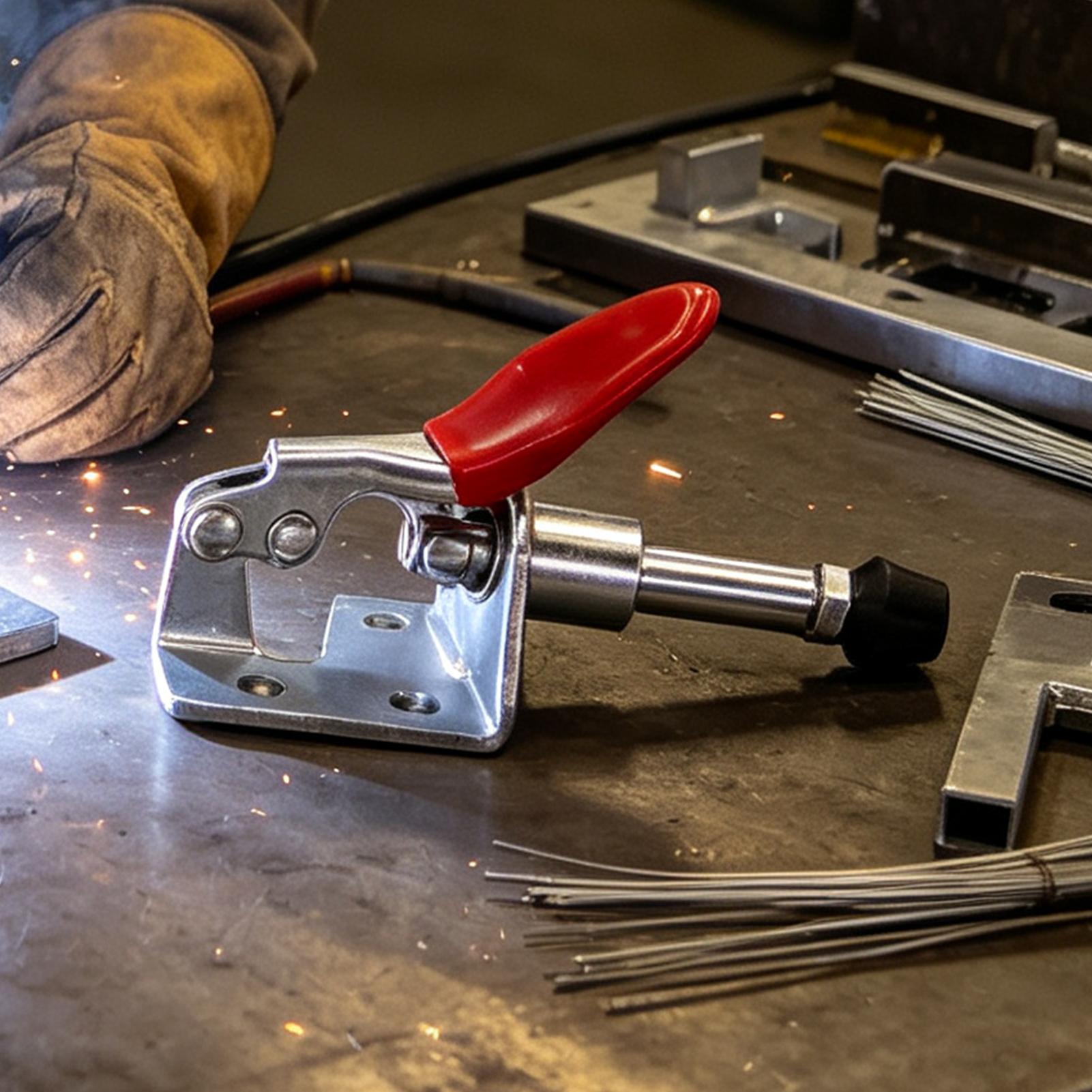토글 래치 45kg 지지력 푸시풀 퀵 릴리스 툴 지그  - Tools For Welding Workshop 리뷰 및 가격