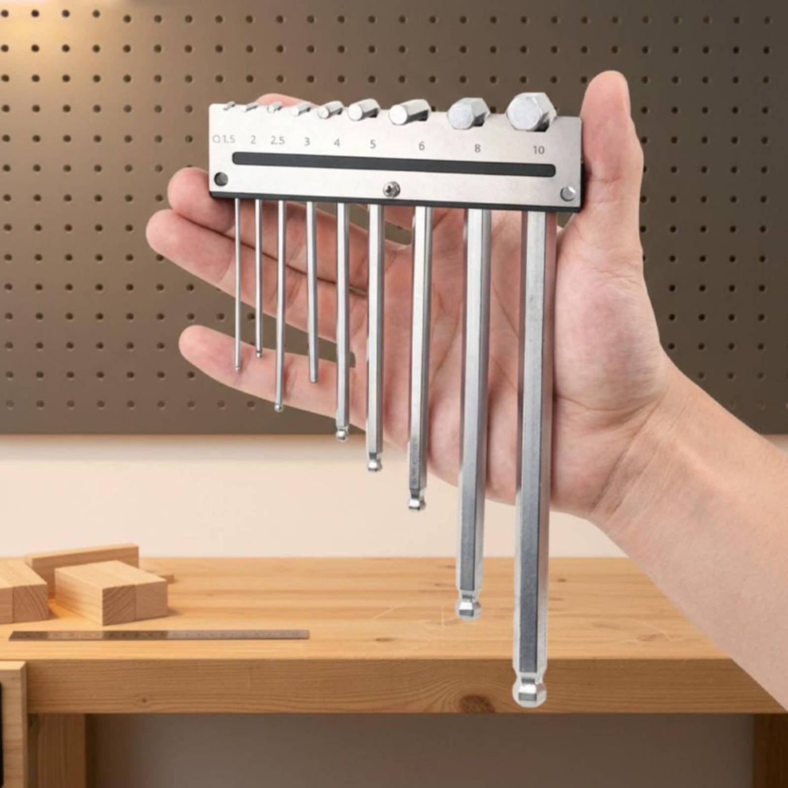벽걸이형 육각렌치 홀더 금속 페그보드 렌치 랙 앨런렌치 - Workshop Tools Storage 리뷰 및 가격